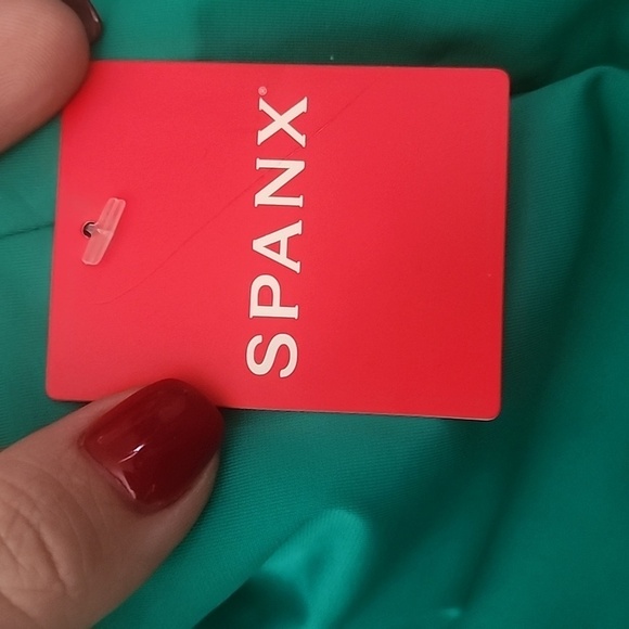 SPANX High Waisted Mystic Green Swim Brief Bikini Bottoms - Picture 4 of 6